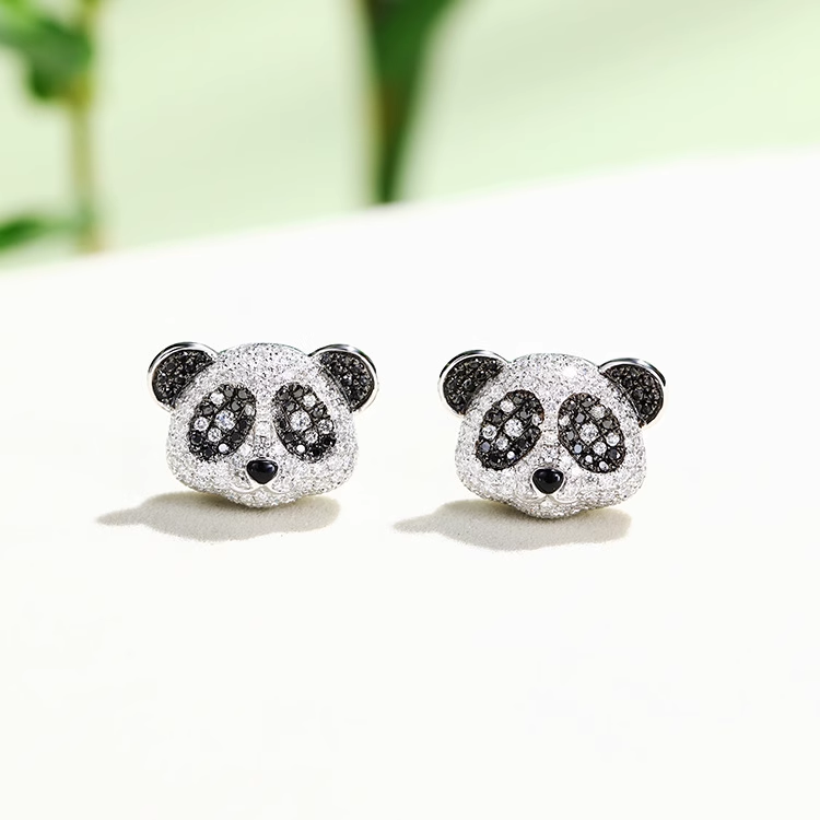 Panda Pavé Diamond Pendant Necklace