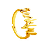 Christmas Gift Personalized Single Name Heart Ring