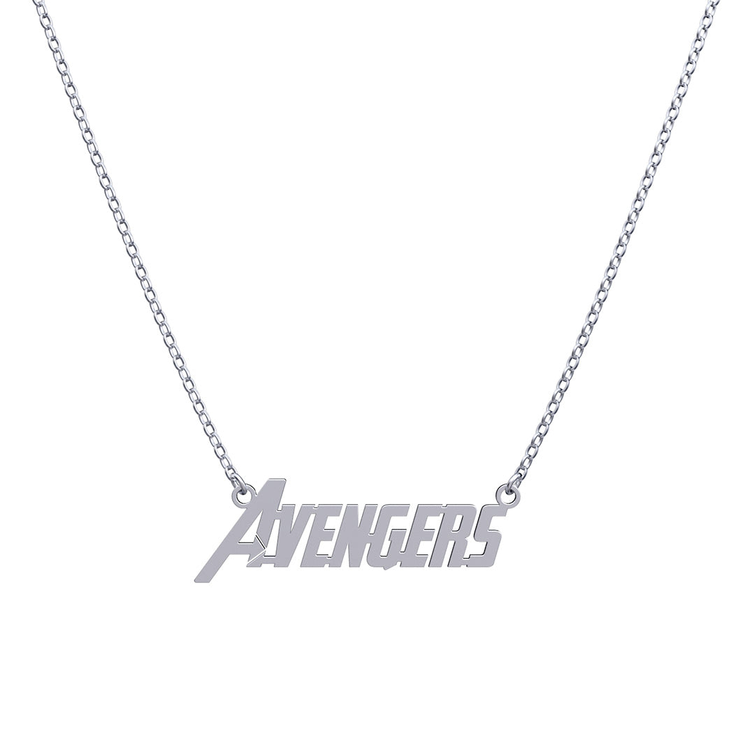 Handmade Personalized Avengers Style Name Necklace