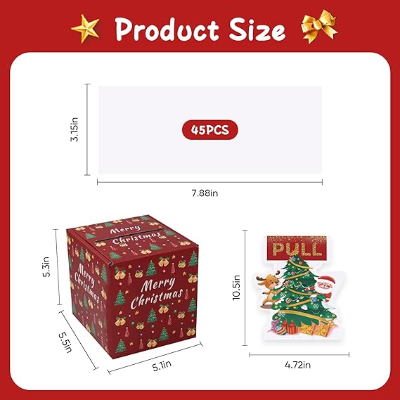 Merry Christmas Money Box for Cash Gift