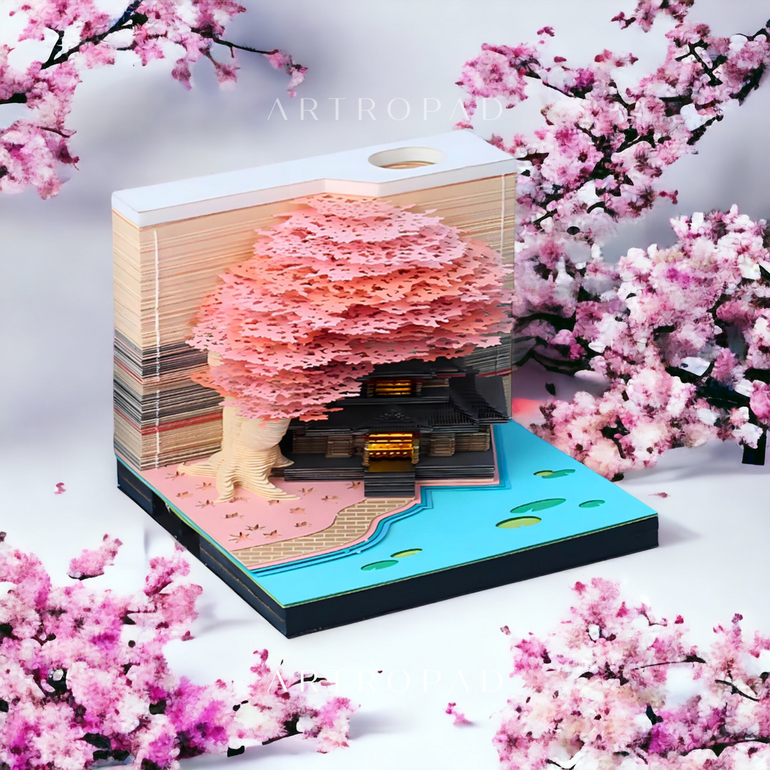 Sakura Temple (With Light & Calendar 2025)