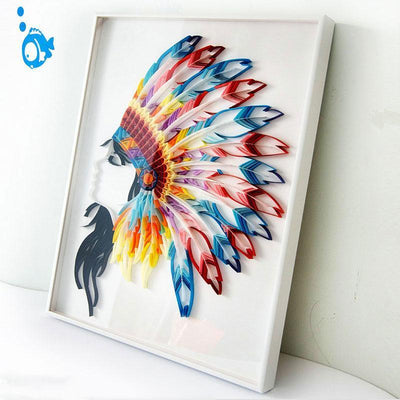 Paper Filigree painting Kit - Indian