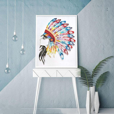 Paper Filigree painting Kit - Indian
