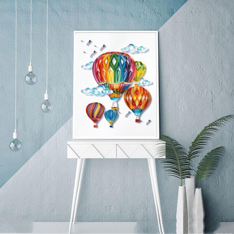 Paper Filigree painting Kit - Balloon