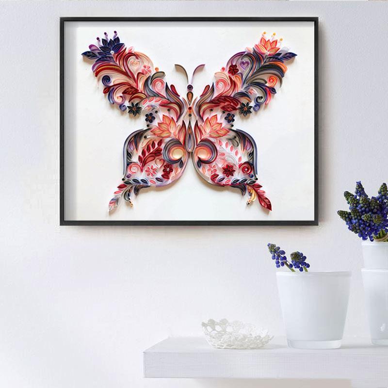 Paper Filigree painting Kit - Butterfly