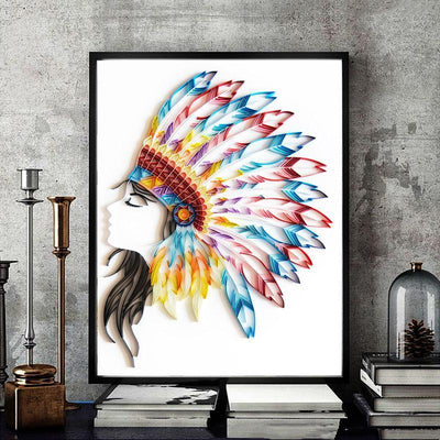 Paper Filigree painting Kit - Indian