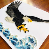 Paper Filigree painting Kit - Eagle