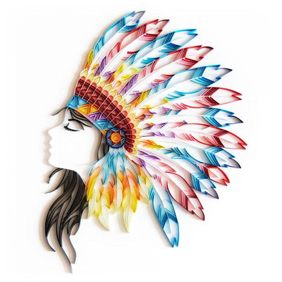 Paper Filigree painting Kit - Indian