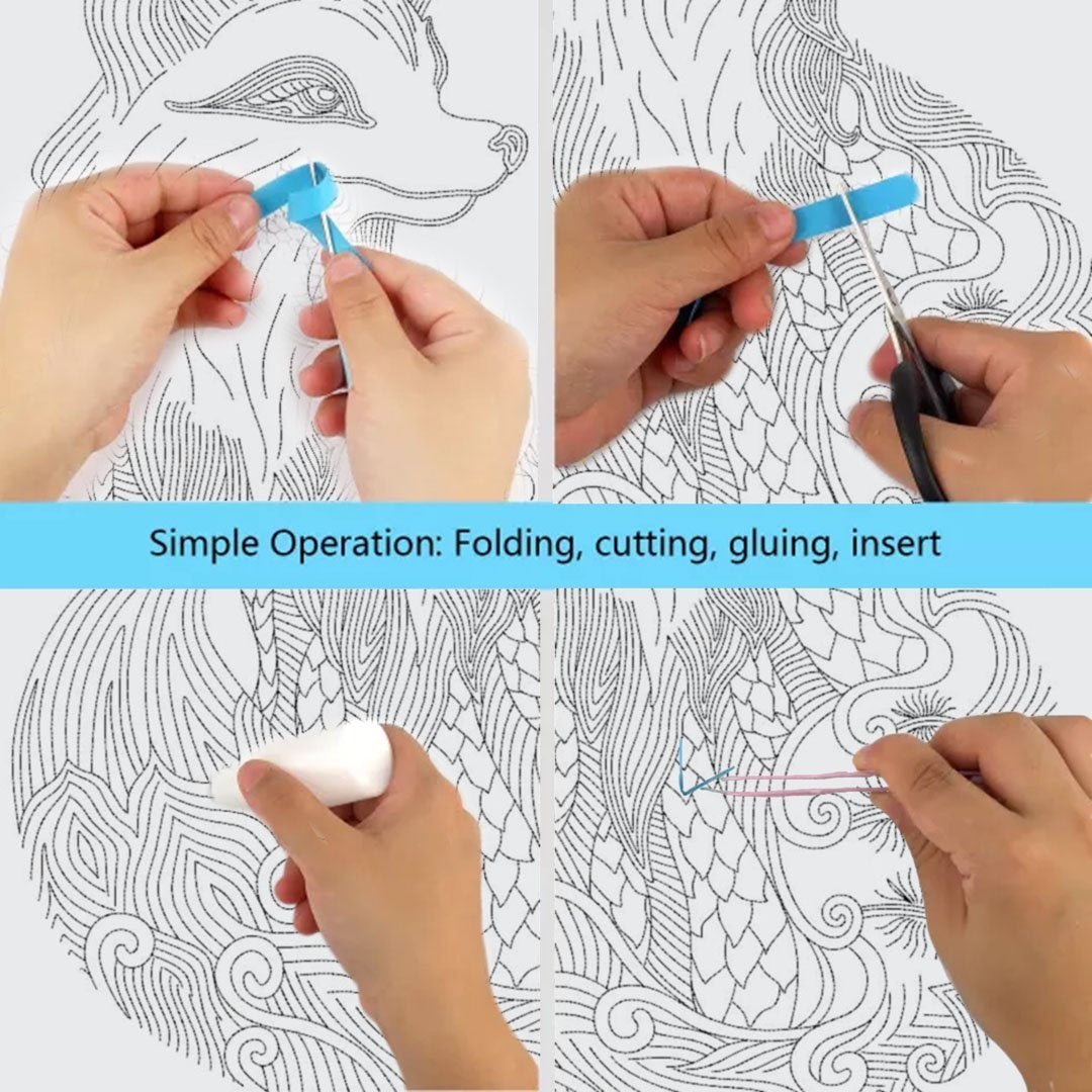 Paper Filigree painting Kit - FOX