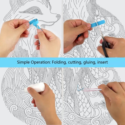 Paper Filigree painting Kit - FOX