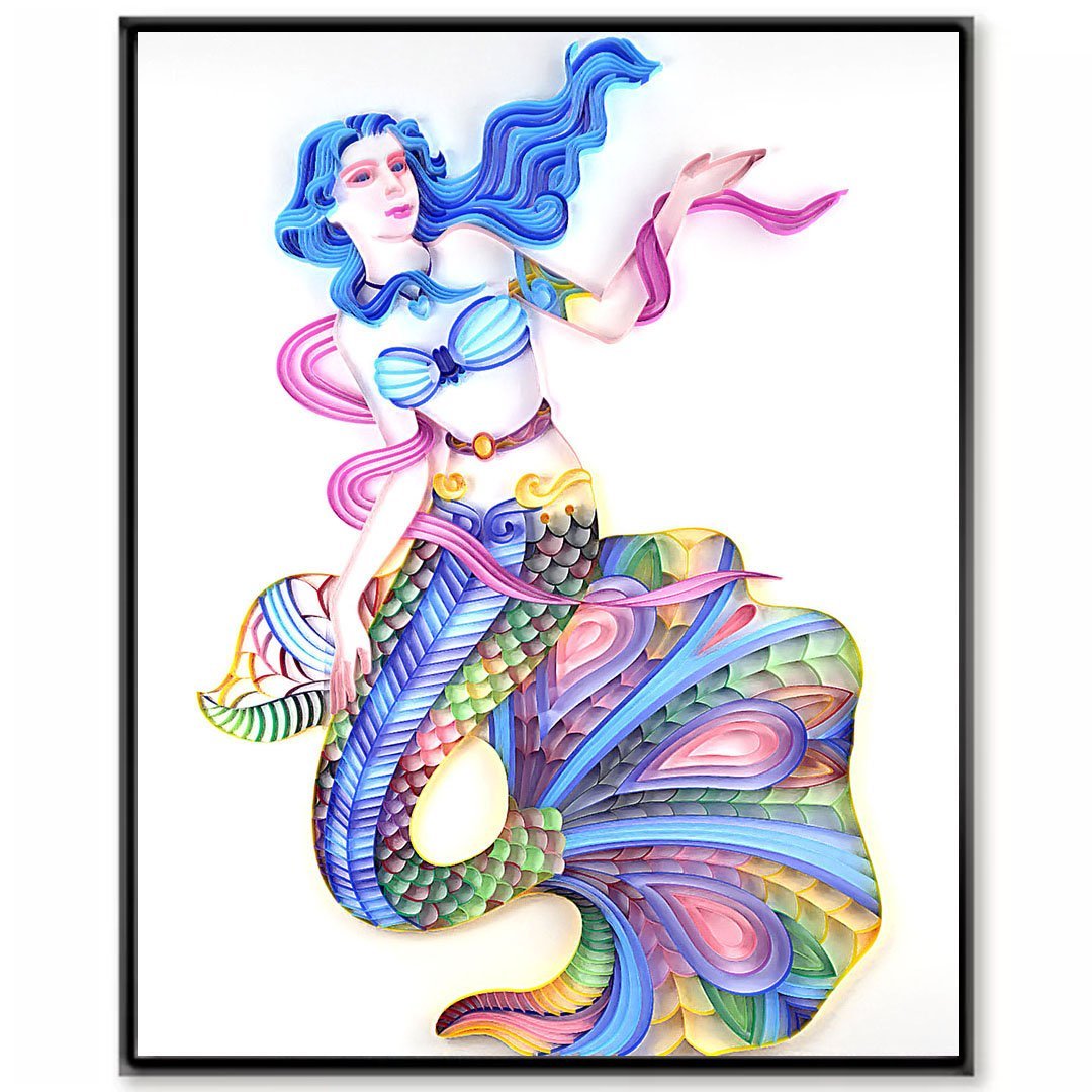 Paper Filigree painting Kit - Mermaid