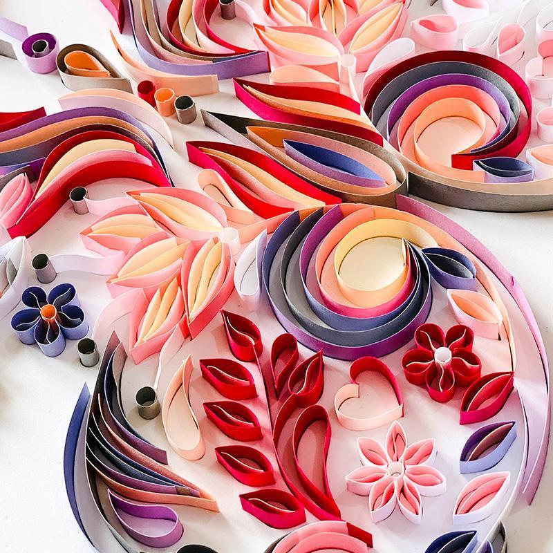 Paper Filigree painting Kit - Butterfly