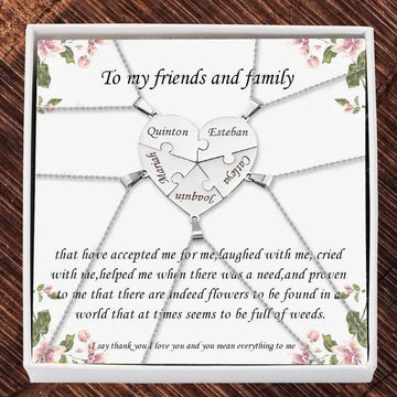 Personalized Heart Puzzle Name Necklace