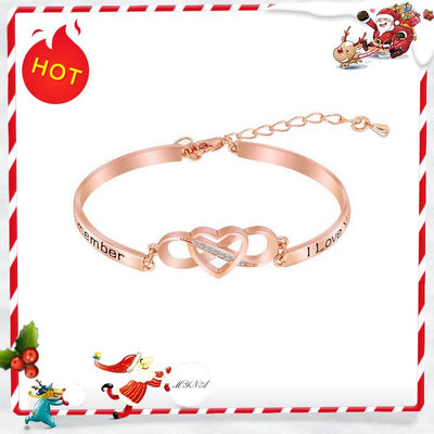 Mother's Day Gift Infinite love bracelet for Mom-Crystal inlaid-Real stock+ships out in 48 hours