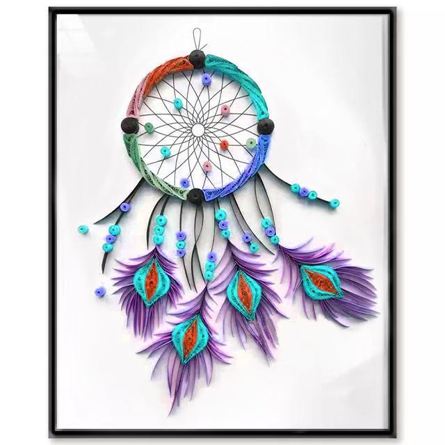 Paper Filigree painting Kit - Dreamcatcher