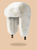 Solid Fluffy Trapper Hat