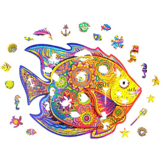 Wooden Jigsaw Puzzle Shining Fish