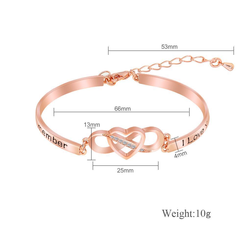 Mother's Day Gift Infinite love bracelet for Mom-Crystal inlaid-Real stock+ships out in 48 hours