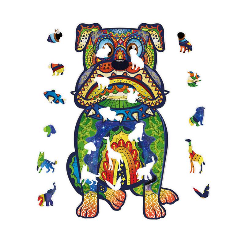 Wooden Jigsaw Puzzle Bulldog