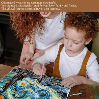 Paper Filigree painting Kit - Starry Sky