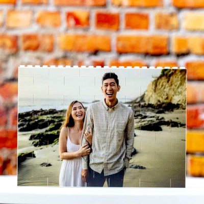 Personalised Small Building Brick Photo Block Christmas Gifts
