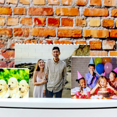 Personalised Small Building Brick Photo Block Christmas Gifts