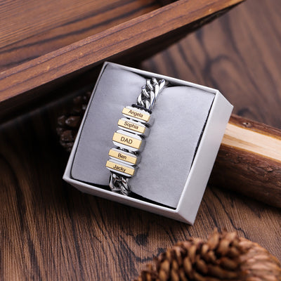 Christmas Gifts Family Men's Bracelet With Beads