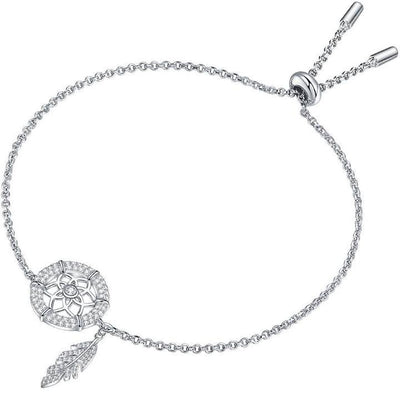 Mother's Day Gift "Dreamcatcher" Crystal Halo Round Cut Necklace