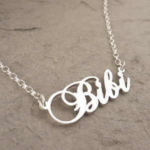 Custom Sterling Silver Name Necklace