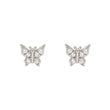 Small Butterfly Gem Earrings For Women