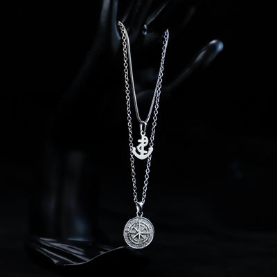 CHRISTMAS GIFT WOMENS COMPASS PENDANT NECKLACE
