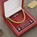 Cuban Link Necklace - My Basketball Son, Biggest Fan, From Mom - Athlete's Gift Shop