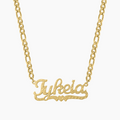 Diamond Cut Heart Name Necklace | Necklaces by DORADO