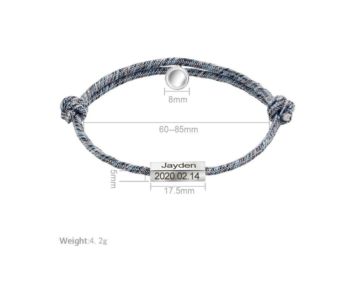 Mother's Day Gift Custom couple magnetic bracelet