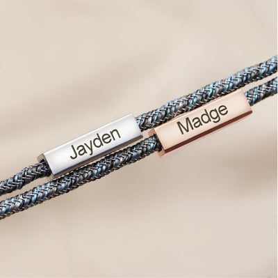 Mother's Day Gift Custom couple magnetic bracelet