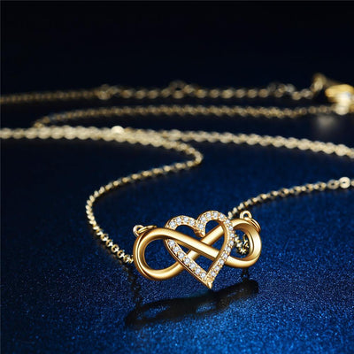 Mother's Day Gift Infinity Heart Necklace For Lover
