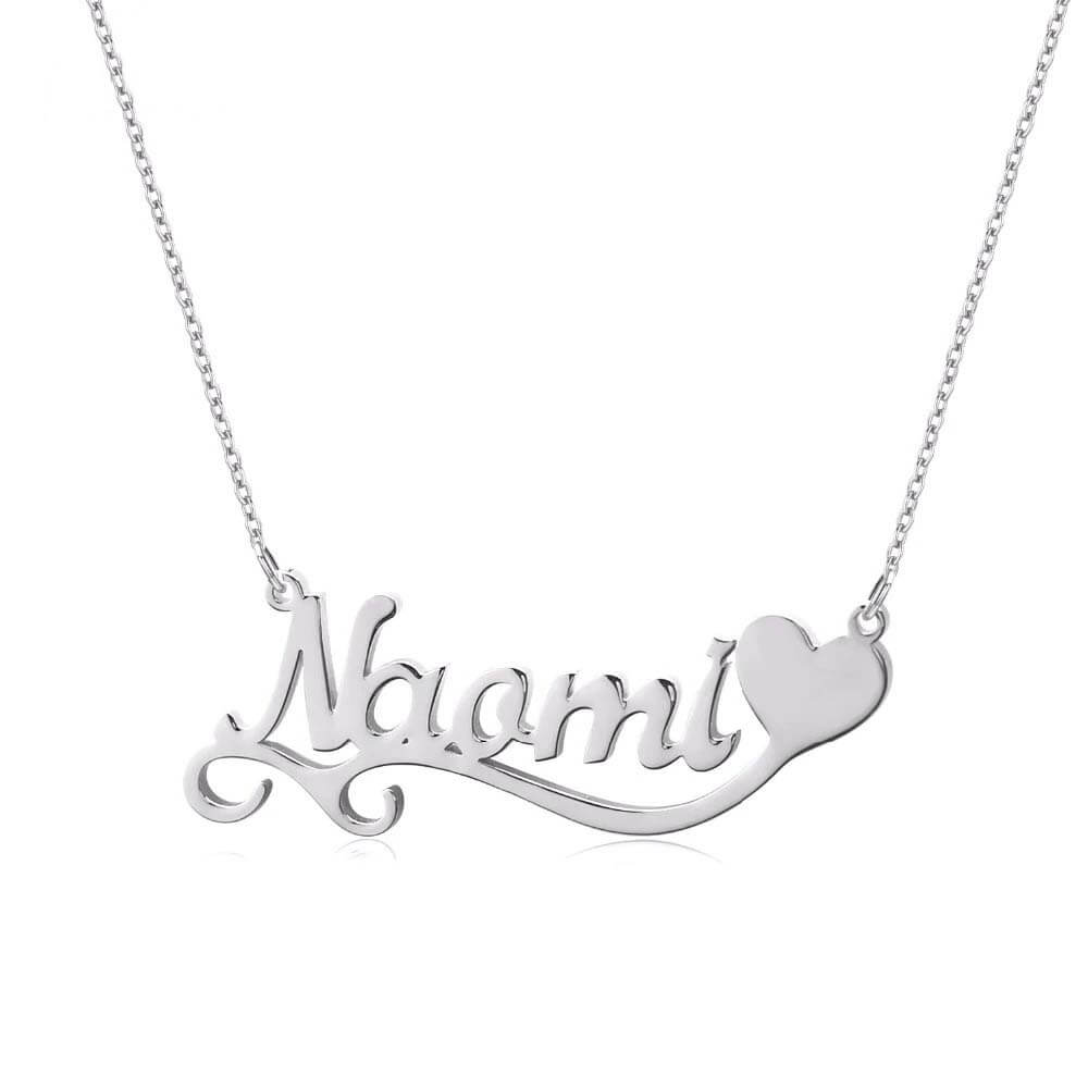 Little Heart name necklace | custom jewelry | Kenzella jewelry