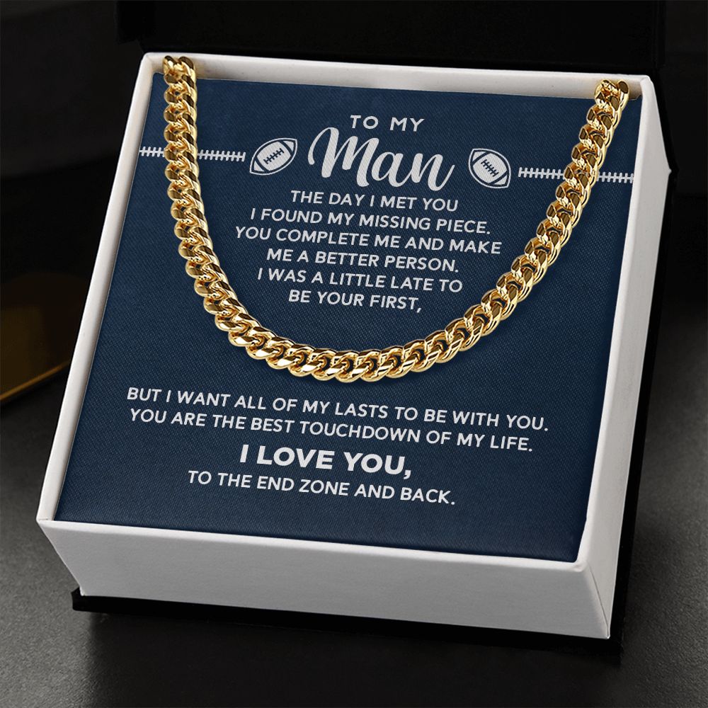 To My Man - Best Touchdown - Athlete's Gift Shop